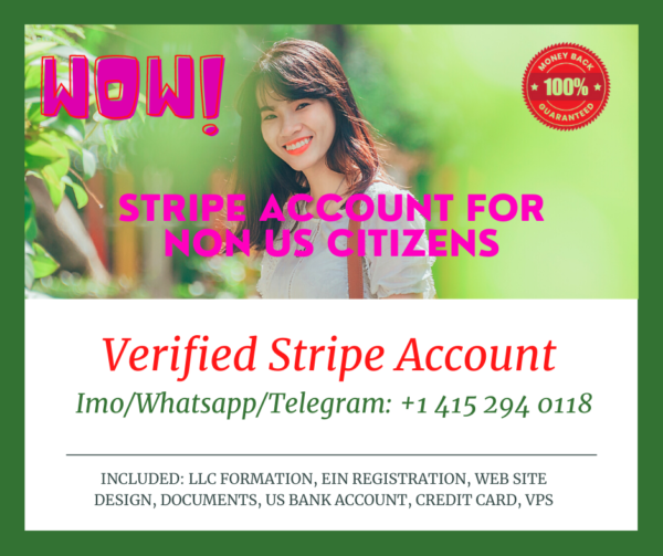 Stripe Verified Account For Non US